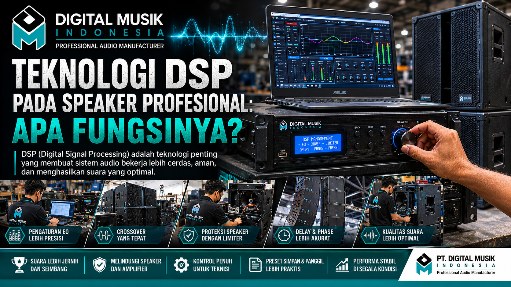 Digital Signal Processing (DSP) Technology on Professional Speakers: What is its Function?