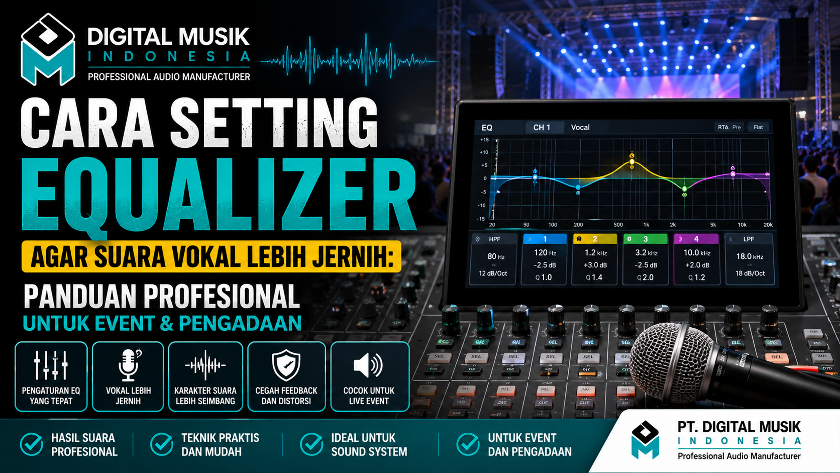 Cara Setting Equalizer agar Suara Vokal Lebih Jernih: Panduan Profesional untuk Event & Pengadaan