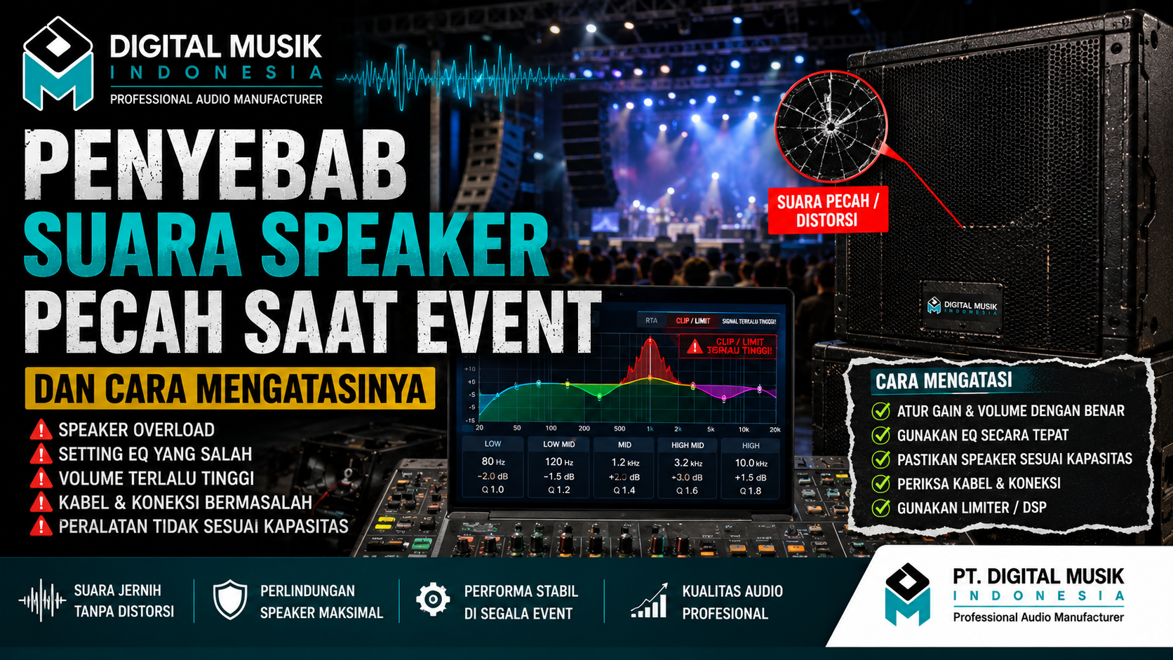 Causes of Speaker Sound Distortion During Events and How to Overcome Them