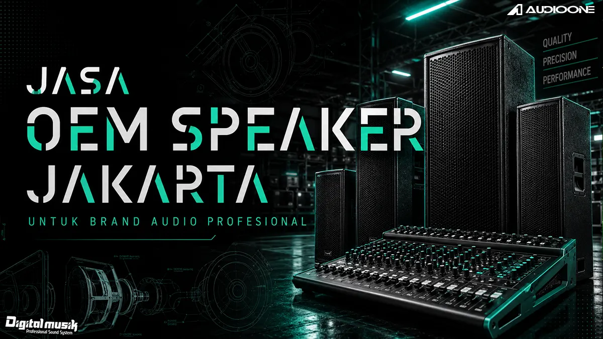 Proses manufaktur jasa OEM speaker Jakarta di workshop Digital Musik
