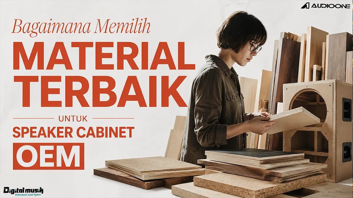 Proses pemilihan material kayu untuk produksi custom speaker cabinet profesional