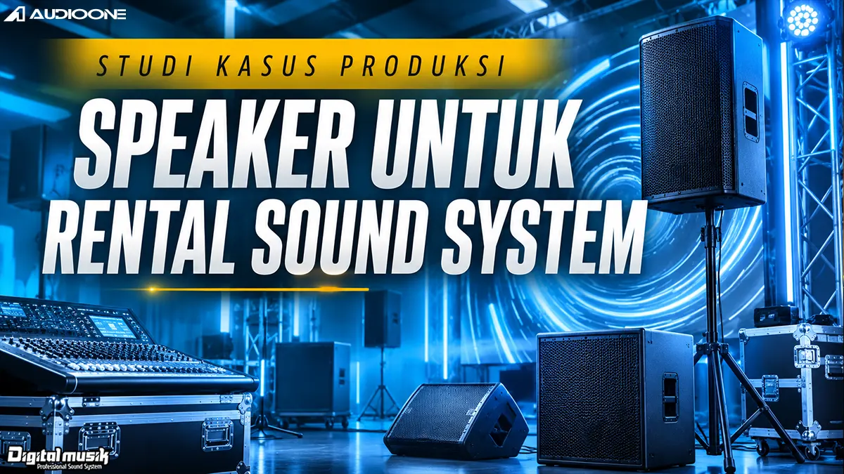 Proses manufaktur cabinet speaker untuk kebutuhan rental sound system di workshop Digital Musik