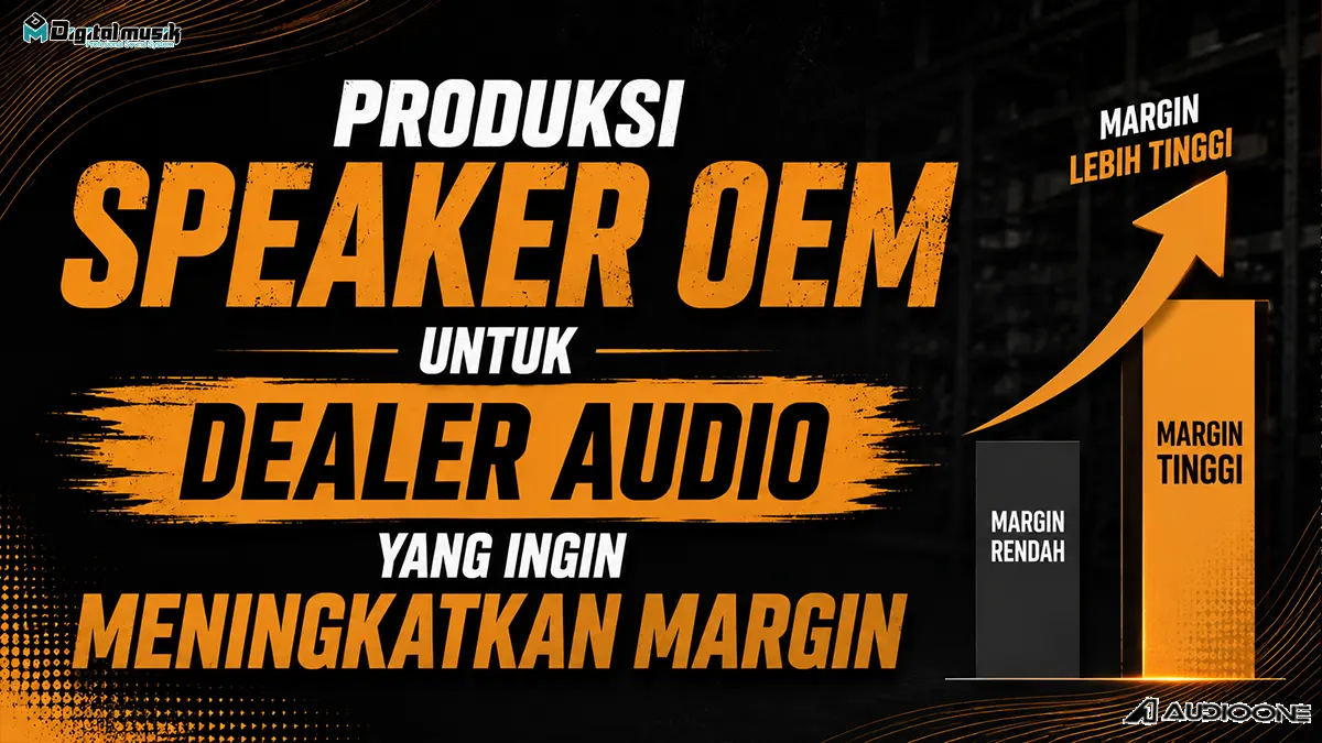 Proses manufaktur speaker cabinet di workshop Digital Musik Indonesia