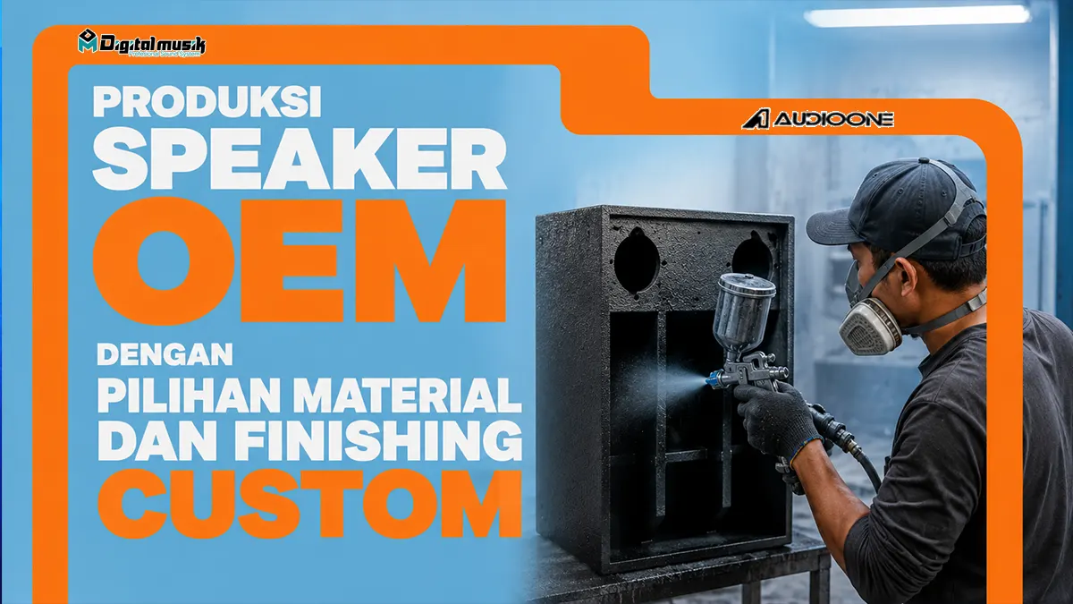 Produksi Speaker OEM dengan Pilihan Material dan Finishing Custom