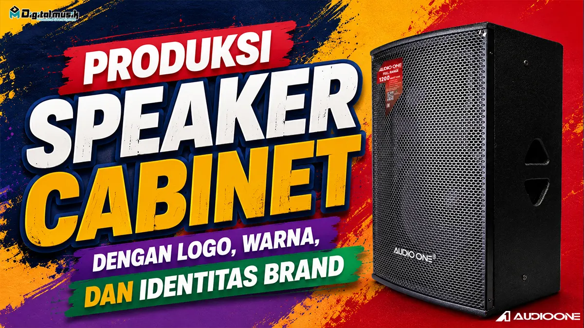 Panduan Produksi Speaker Cabinet dengan Logo, Warna, dan Identitas Brand